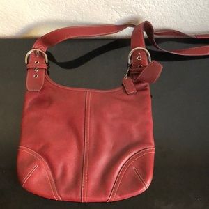 Red coach crossbody bag